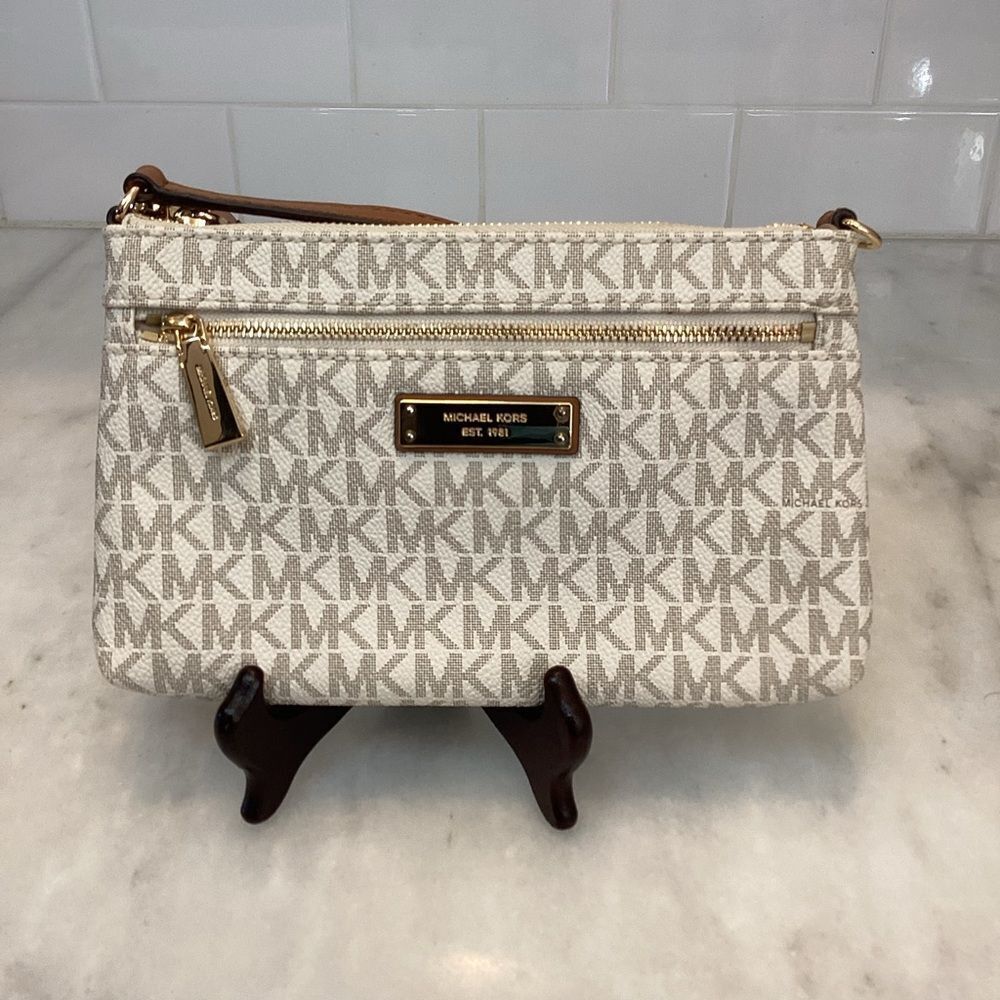 Michael Kors Bag Purse Handbag Mini Saffiano Leather Signature Logo Mini Bag - Picture 2 of 16